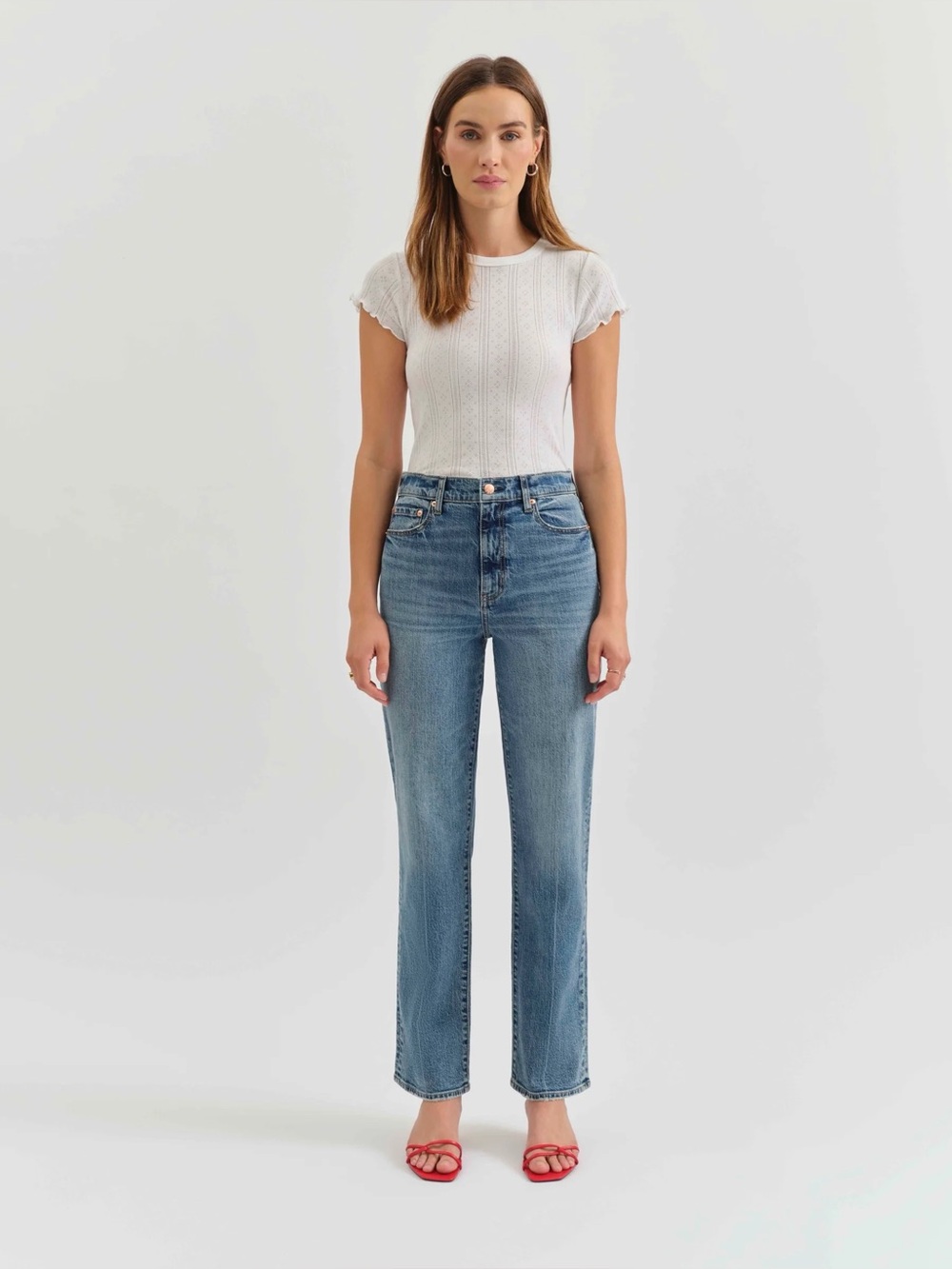 Daze Denim Light Blue Straight-Leg Jeans
